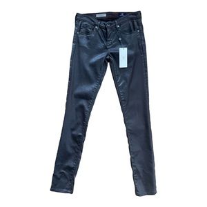 AG Adriano Goldschmied Brown leather pants NWT